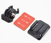 vhbw Plaque de montage compatible avec GoPro Hero 3 + Plus White Edition, 4, 4 Black caméra d'action - autocollant, pour diverses surfaces (incurvée)
