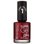 Rimmel Super Gel By Kate Geleneglelak uden UV/LED forsegling Skygge 044 Rock n Sparkle 12 ml