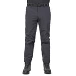 Trespass Clifton All Season, Black, M, Waterproof Trousers with UV Protection, 6 Pockets for Men, Medium, Black