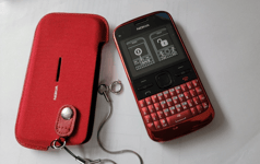 Nokia E5-00 -Red & Black  (Unlocked) Smartphone