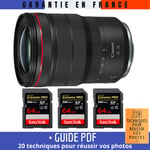 Canon RF 15-35mm f/2.8L IS USM + 3 SanDisk 64GB UHS-II 300 MB/s + Guide PDF '20 TECHNIQUES POUR RÉUSSIR VOS PHOTOS