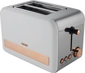 Zanussi T4TEC 2 Slice Toaster White and Copper rose gold 850 W 