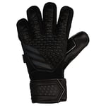 adidas Unisex Goalkeeper Gloves (Fingersave) Pred Gl MTC Fs, Black/Black, HY4076, Size 7