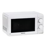Daewoo Manual Microwave, 20 Litres, 700W, 6 Power Settings Including Defrost, 30 Minute Timer, Cooking End Signal, Viewing Door With Push Open Button, White