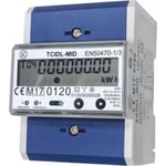 KWH-måler 3-fase LCD 5(80)A 4M MID S0 grensesnitt RS485, TCIDL-MID