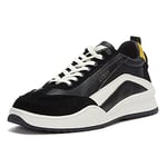 Guess Men's Mount Trainers, White Black, 6.5 UK