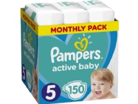 Pampers Active Baby 5 bleier, 11-16 kg, 150 stk.
