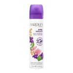 6 x Yardley April Violets Body Fragrance 75ml