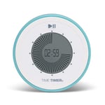 Time Timer Twist Horloge numérique de 90 Min pour Apprendre en Classe pour Les Enfants, Outil d'apprentissage pour l'école à Domicile, Horloge de Bureau pour, minuteries d'exercice et de Cuisine Bleu