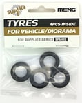 MENG "modèle 1 : 35 pneus pour véhicules/Diorama Kit (Lot de 4, Multicolore)