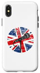 iPhone X/XS Microphone UK Flag Singer Singing Britain British Musician Case