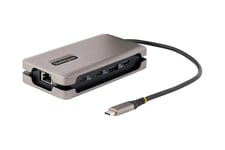 StarTech.com USB-C Multiport Adapter, 4K 60Hz HDMI 2.0b, HDR, USB 3.2 Gen 2 10Gbps Hub (2xUSB-C, 1xUSB-A), 100W PD Pass-Through, Mini Travel Dock, 12"/30cm Cable, Laptop Docking Station - dockingstation - USB-C 3.2 Gen 2 / Thunderbolt 3 / Thunderbolt 4 -