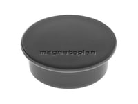 Magnetoplan Discofix Rund Magnet "Colour", Svart Med Solid Ferritkärna, Vidhäftningskraft: Ca 2,2 Kg (1662012)