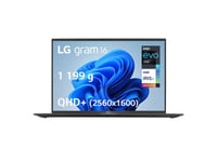 PC Portable LG Gram 16Z90R-AA78F 16" Intel Evo Core i7 16 Go RAM 1 To SSD Noir