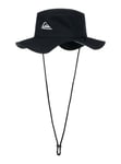 Quiksilver Men's Bushmaster Sun Protection Floppy Visor Bucket Hat, Black, One Size UK