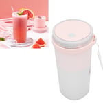(Pink) Electric Juicer Cup USB Charging Portable Easy Cleaning
