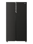 Candy CHSBSV 5172EBKN Total No Frost American Style Fridge Freezer - Black - E Rated