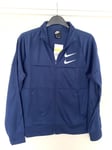 Nike mens zip tracksuit top jacket size Small navy blue RRP £69.95 DO2757-410