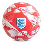 Officially Licensed England FA Nimbus Football - Red, Size 5, 26 Panel For Kids and Adults