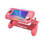 YOMADFUN Hand Grips for Nintendo Switch Lite, Ergonomic Handheld Gaming Case for Switch Lite Protective Grip Case Handle for Switch Lite - Coral