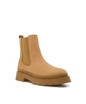 Dune London Womens LADIES PHOTOGRAPH - - Casual Chelsea Boots - Camel Suede - Size UK 8