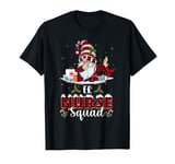 ER Nurse Squad Gnome Christmas Plaid Nursing Stethoscope T-Shirt