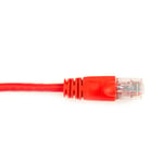 Black box BLACK BOX CONNECT CAT6 250-MHZ MOLDED SNAGLESS STRANDED ETHERNET PATCH CABLE - UNSHIELDED (UTP), CM PVC (RJ45 M/M), RED, 7-FT. (2.1-M) (CAT6PC-007-RD)