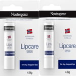 2 X Neutrogena Norwegian formula Lip Care SPF20 4.8g