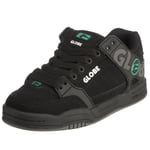Globe Tilt-Kid, Chaussures de skate garçon - Noir/gris/vert, 35 EU (3 US)