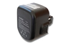 vhbw Ni-MH batterie 2000mAh (12V) pour outils DC742VA, DC743KA, DC743KB, DC745KA, DC745KB comme Dewalt DC9071, DE9037, DE9071, DE9074.
