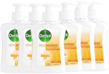 Dettol Hand Wash Antibacterial Liquid Nourish Honey 250ml x 6