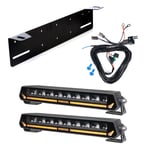 Extraljus Purelux Panther Aero S300 Gen2 - Rak / 30 cm / 54W, 2 st - Komplett paket (montering under reg.skylt)