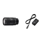 Sony E 70-350mm f/4.5-6.3 G OSS | APS-C, Zoom, Super Telephoto Lens (SEL70350G) & BC-TRW UK Travel Charger for W Battery