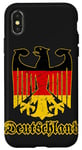 Coque pour iPhone X/XS Blason République Fédérale Allemagne Aigle Drapeau Gothique