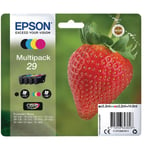 Genuine Epson T2986 Strawberry 29 Multipack - 4 inks (C13T29864010) for XP-342