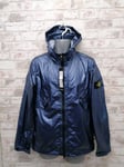 STONE ISLAND MEMBRANA 3L TC Metalic Nylon Jacket, BLUE, Size UK M. RRP £550