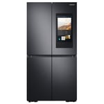 Samsung RF65DG9H0EB1EU French Style Family Hub Fridge Freezer With Ice & Water - BLACK STEEL