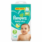 Pampers Baby Dry Size 3  Nappies Diapers Giga Pack of 132 for 6-10kg / 13-22lbs