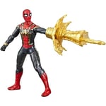 Marvel Spider-Man 15-Cm Deluxe Web Spin Spider-Man Movie-Inspired Action Figure Toy With Weapon Attack Squeeze Legs Feature, Ages 4 and Up