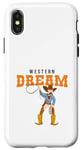 Coque pour iPhone X/XS Western Dream Horseback Rider Rodéo Cowgirl Cowboy