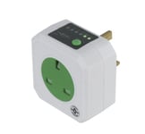 ANSMANN AES-1 Zero Watt Energy Saving Timer Plug Socket | Smart Safety Timer Plug to Control Electronics | Energy Saver Switch with Timer - White - 3 Year Warranty