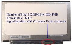 NEW 13.3" LED FHD DISPLAY SCREEN PANEL GLARE FOR TOSHIBA PORTEGE Z30-C SERIES