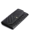 Ted Baker Selbet Quilted Envelope Large Fold Purse Wallets Black