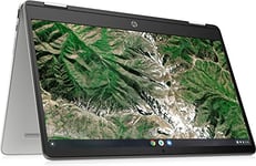 HP Chromebook x360, Touch/14 Pouces Full HD Antireflet Slim IPS, Intel PENTIUM N5030 (Gemini Lake R), 4 Go de RAM, 64 Go eMMC, Chrome OS, 14a-ca0260nd, Argent