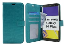 Crazy Horse Wallet Samsung Galaxy J4 Plus (J415FN/DS) (Turkos)