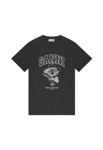 GANNI Basic Cotton Witch Relaxed T-shirt Svart