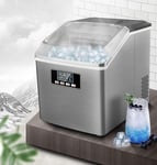 unknow Ice Cube Machine - Counter Top Ice Maker with Scoop, 25 Kg Ice In 24 Hours, 12-20 Min Prep Time, LCD Display, One-click Cleaning