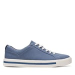 Clarks Women's Un Maui Lace Sneaker, Denim Blue, 2.5 UK