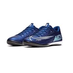 Nike Homme Vapor 13 Academy MDS IC Chaussures de Football, Bleu Blue Void Metallic Silver White 100, 40.5 EU