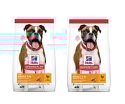 Hills - 2x Dogfood - SP Canine Adult Medium Breed Chicken 12kg Light - Bundle
